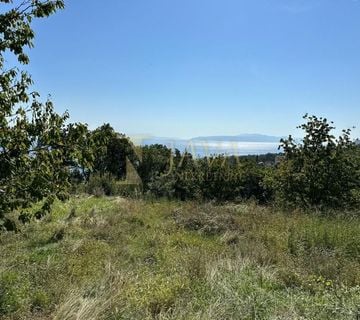 Ičići okolica,građevinski teren s građevinskom dozvolom za vilu,pogled - cover