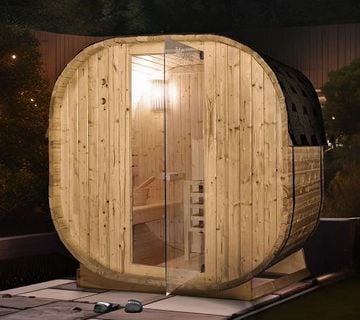 Tradicionalna vanjska sauna CUBE L | Besplatna dostava - cover