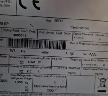 Šoker (zamrzivač) ISA Zero touch - cover