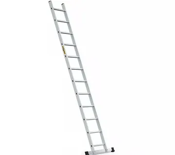 Aluminijske ljestve profesionalne jednodijelne - 12 gazišta s stabiliz - Stari Mikanovci