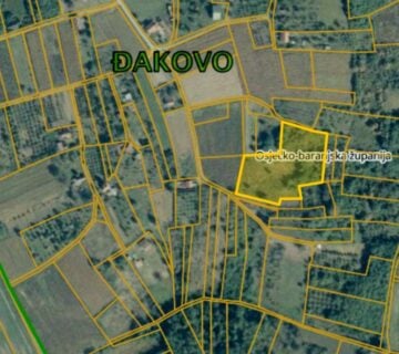 Jeftino! Građevinsko zemljište s upisanom kućom, Đakovo,Pisak, 7080 m2 - cover