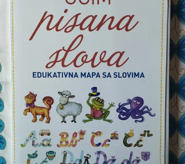 Učim pisana slova, edukativna mapa sa slovima - cover