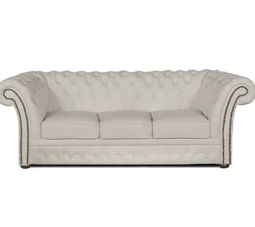 Chesterfield Trosjed Winfield Basic Luxe Leather | 3-sjedišta | White - cover