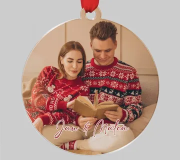 Personalizirani ukras za jelku s fotografijom po izboru - cover