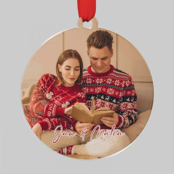 Personalizirani ukras za jelku s fotografijom po izboru - cover