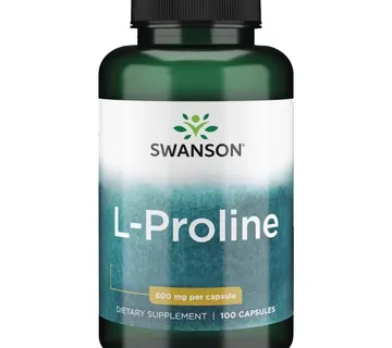 L-Proline 500mg x 100 kapsula Swanson - cover
