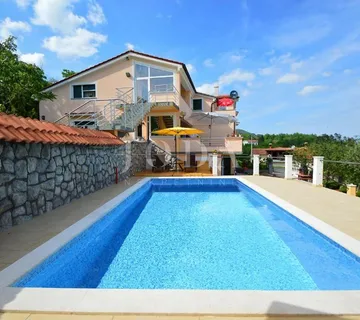 Opatija, okolica, apartmanska kuća sa prekrasnim pogledom na more - Veprinac, Opatija