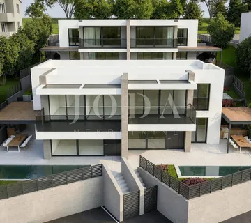 Selce luksuzne moderne vile s bazenom i pogledom na more - Selce, Crikvenica