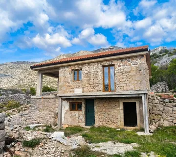 Jablanac autentična kamena kuća s panoramskim pogledom na more - Jablanac, Senj