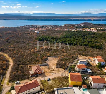 Jadranovo građevinski teren s pogledom na more - Jadranovo, Crikvenica