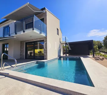 Malinska - nova kuća s bazenom i pogledom na more! - cover