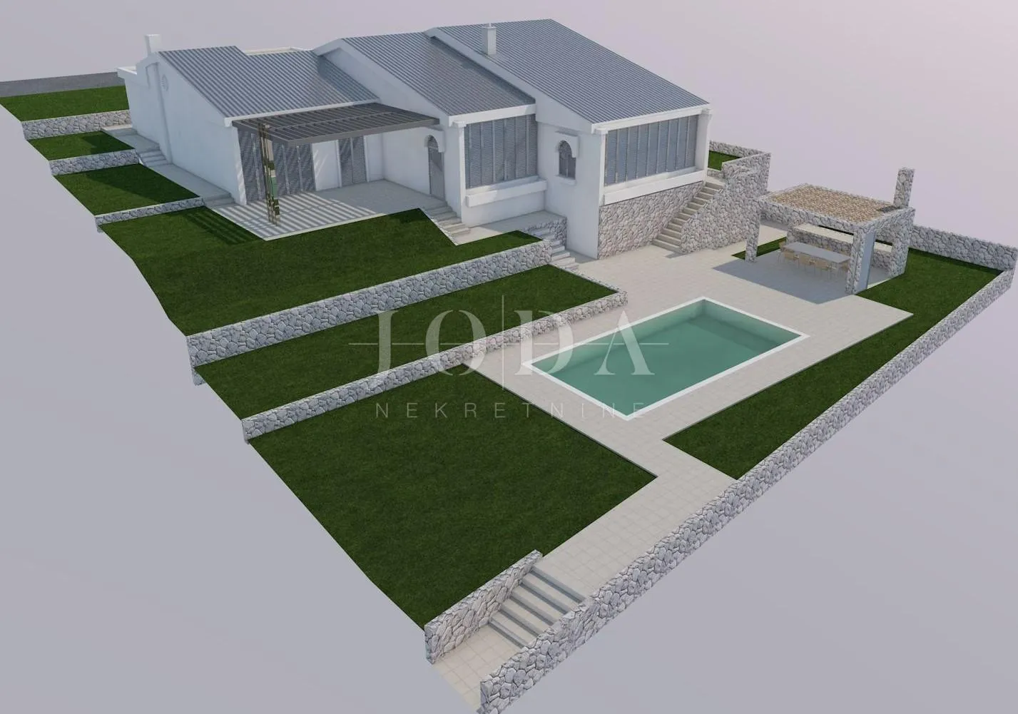 Otok Krk, Njivice, kuća s pogledom na more, mirna lokacija - cover