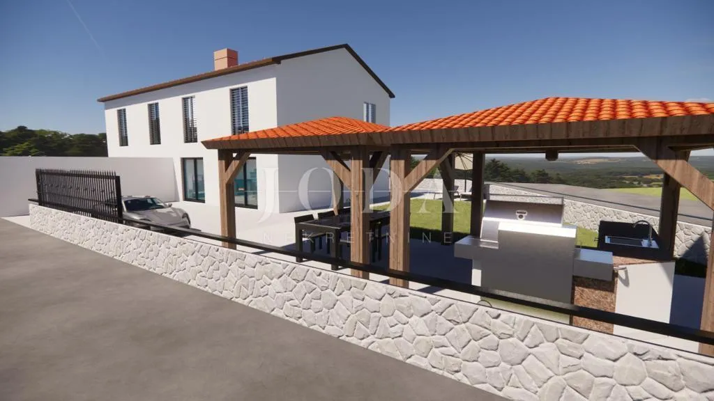 Dvojna kuća s bazenom, novogradnja Vrbnik-okolica - cover