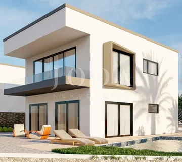 Villa s bazenom i pogledom na more na otoku Krku - cover