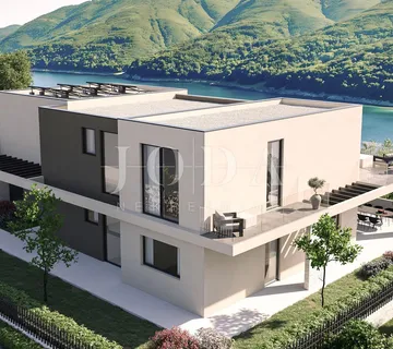 Labin, okolica, Villa u fazi roh-bau, na moru sa jedinstvenim pogledom - Duga Luka, Labin