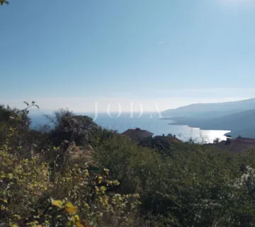 Rabac, građevinski teren sa prekrasnim pogledom na more - Rabac, Labin