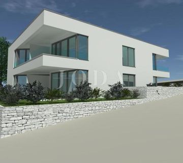 Apartman s pogledom na more i okućnicom, novogradnja, Punat - cover