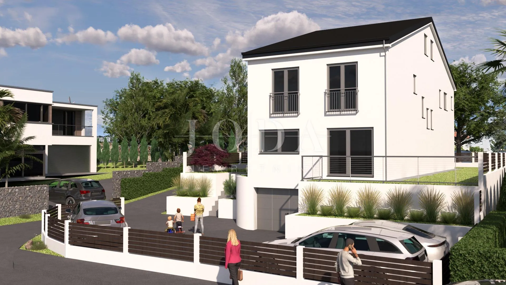 Novogradnja Malinska - moderna dvojna kuća - cover