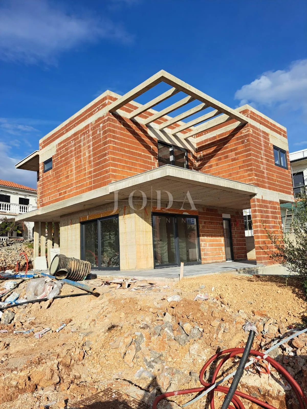 Moderna villa s bazenom i pogledom na more, otok Krk - cover