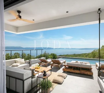 Labin, okolica, luksuzna Villa sa panoramskim pogledom na more - cover