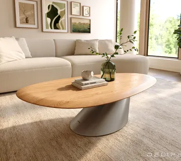 Klub stolić Edge 140x75cm, Materijal: Hrast - cover