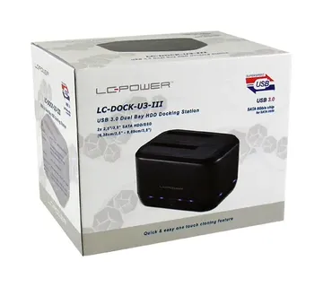 LC-Power dock za SSD/HDD, USB 3.0 - cover