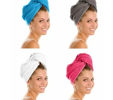 (2kom) Šareni ručnici od mikrovlakana za kosu i tijelo - cover