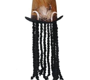 Deluxe voodoo šešir s dreadlocksima - cover