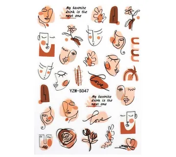 Nail Sticker – Abstract 8 - Zagreb