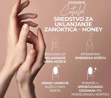 Goodbye Cuticle – Sredstvo za uklanjanje zanoktica – Honey 10ml - Zagreb