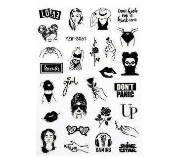 Nail Sticker – Black Art 3 - Zagreb
