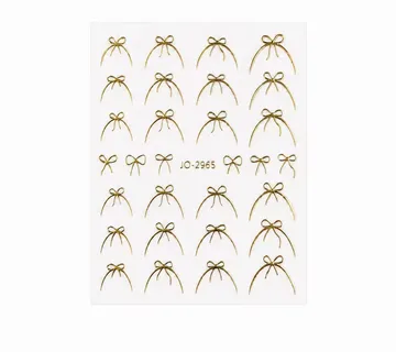 Nail Stickers – Golden French Bows - Zagreb