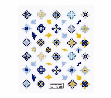 3D Nail Stickers Geometric Patterns - Zagreb