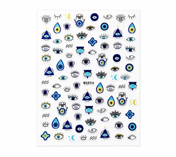 Nail Stickers – Mystical Symbol Eyes - Zagreb