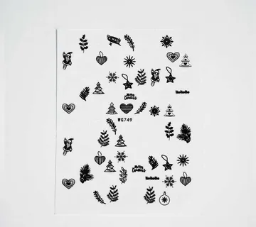 Nail Sticker - Christmas Lights 5 - Zagreb