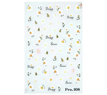 5D Nail Sticker - Flower Bowl 7 - Zagreb