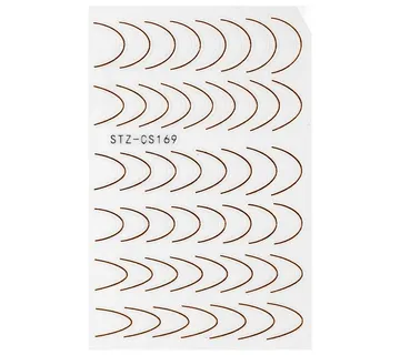 Nail Sticker – Sleeky French – Rosegold - Zagreb