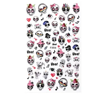 Nail Sticker - Creepy Halloween 3 - Zagreb