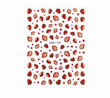 Nail Stickers – Small Strawberries - Zagreb