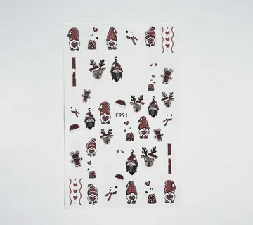 Nail Sticker - Christmas Lights 4 - Zagreb