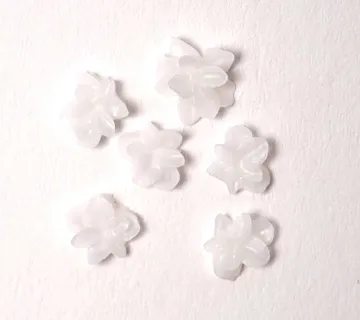 3D Flower Mix - Cotton White - Zagreb