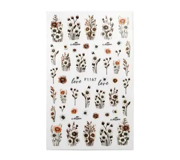 Nail Sticker - Fall - Flowers - Zagreb