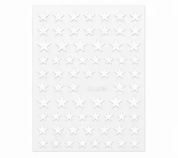 Nail Stickers – White Stars - Zagreb