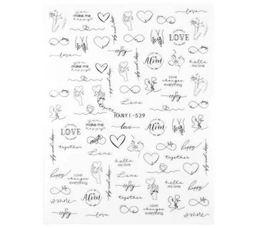 Nail Sticker – Heart Whisper 9 - Zagreb