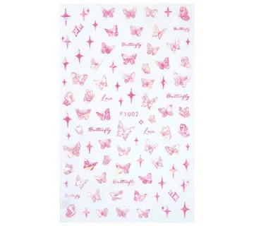 Nail Sticker - Dancing Butterflies 1 - Zagreb