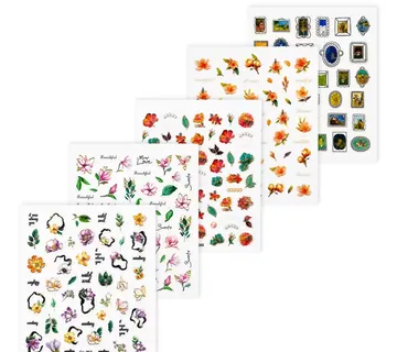 3D Nail Sticker Value Bundle - Flowers 4 - Zagreb