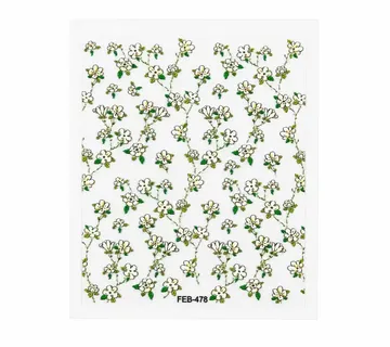 3D Nail Stickers Delicate Mini Flowers - Zagreb