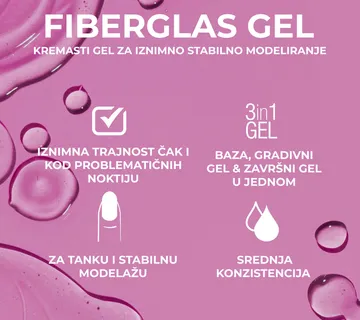 Fiberglas gel rozi II - Zagreb