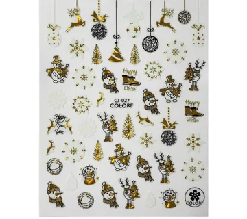 Nail Sticker – Christmas 4 - Zagreb