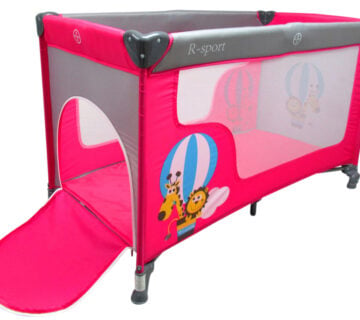 Sklopivi putni krevetić K2 Pink-grey R-SPORT Playpen - cover